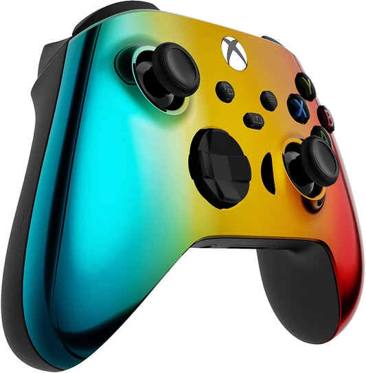 Custom Controllerzz Wireless Controller for Xbox Series X/S & One - Soft Touch Feel, X/S Rainbow Chrome
