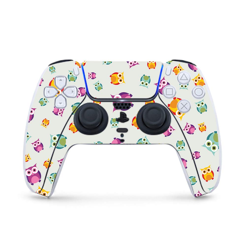 MightySkins Gaming Skin for PS5 / Playstation 5 Controller - Owls | Protective Viny wrap | Easy to Apply and Change Style | Made in The USA