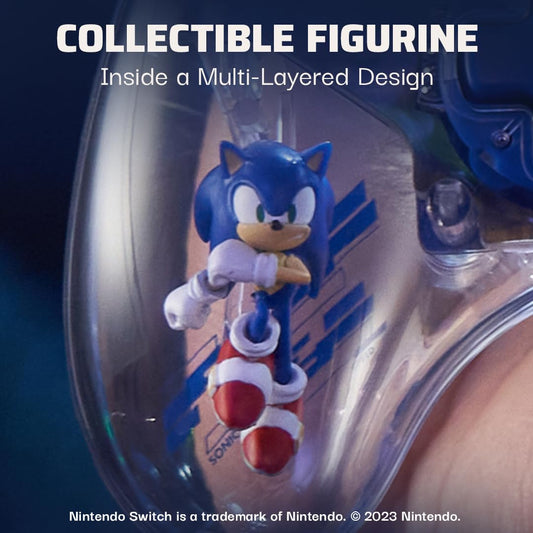 PDP REALMz Wireless Pro Controller for Nintendo Switch - Customizable LED, 40-Hour Battery, Sonic Green Hill Zone Edition