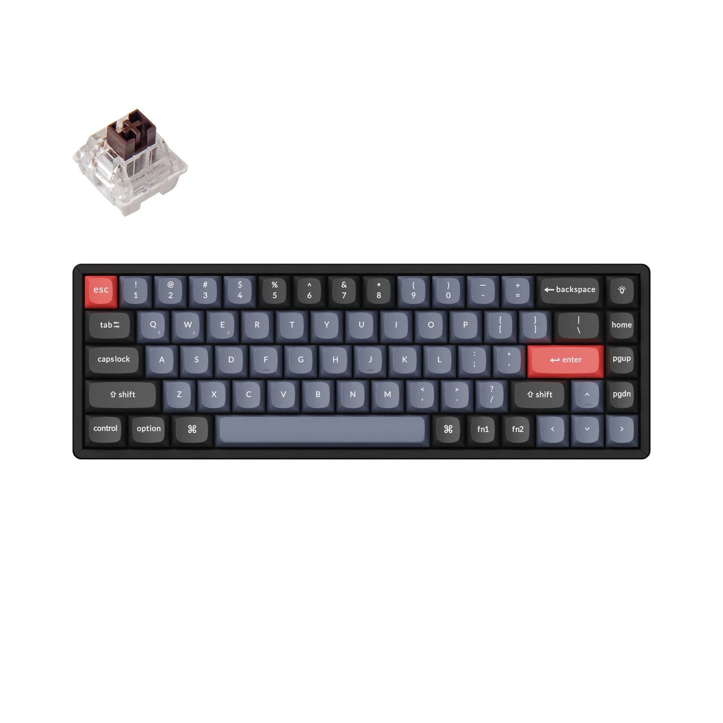 Keychron K6 Pro Wireless Custom Mechanical Keyboard QMK/Launcher Programmable Macro Hot-Swappable Keychron K Pro Brown Switch 65% Layout Aluminum RGB Backlit Office Keyboard for Mac Windows Linux