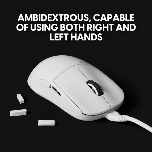 Pulsar Gaming Gears X2A Wired Gaming Mouse - 26000 DPI, Optical Switch, Medium Size, White
