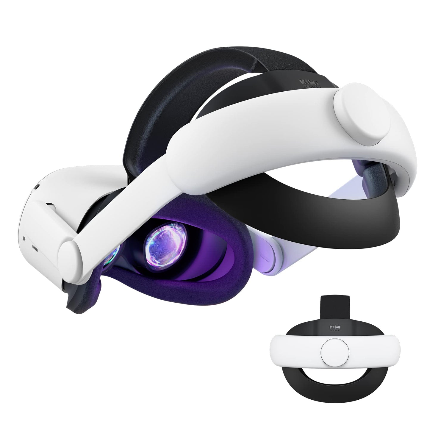 KIWI design Comfort Head Strap Accessories Compatible with Oculus/Meta Quest 2 Elite Strap Replacement for Enhanced Support of VR Headset NOT for Meta Quest 3/3S