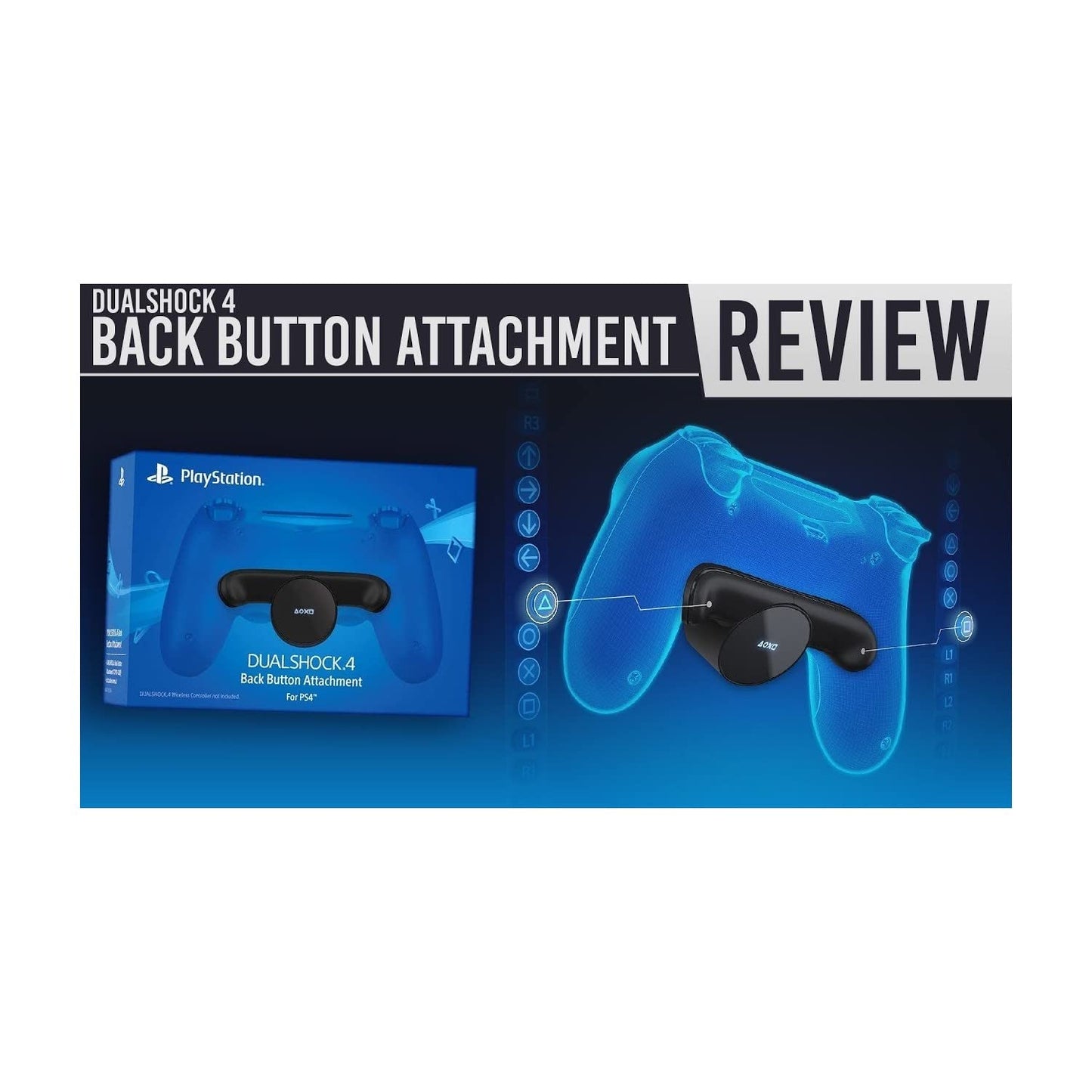Sony Dualshock 4 Back Button Controller Attachment for PS4 - Black, Model 224841