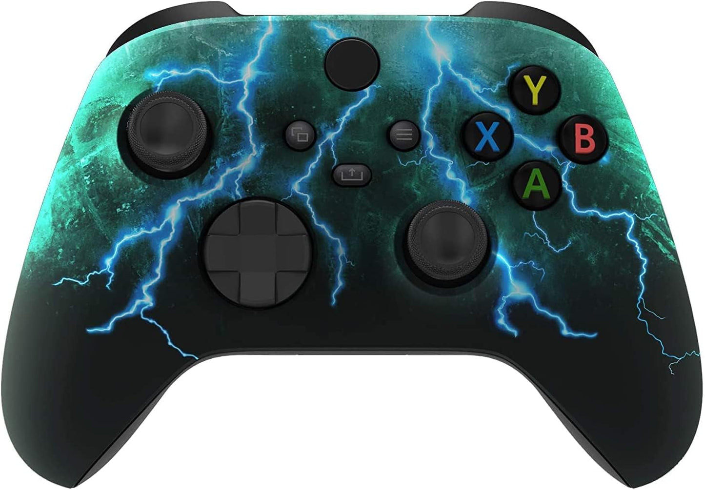 Modded Wireless Controller for Microsoft Xbox Series X/S & Xbox One - Compatible With All Shooting Games - Rapid Fire Dropshot Akimbo & More (X/S Green Skies)