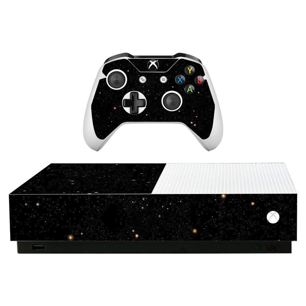 MightySkins Skin for Microsoft Xbox One S All-Digital Edition - Deep Space | Protective Durable and Unique Vinyl Decal wrap Cover | Easy to Apply Remove and Change Styles | Made in The USA