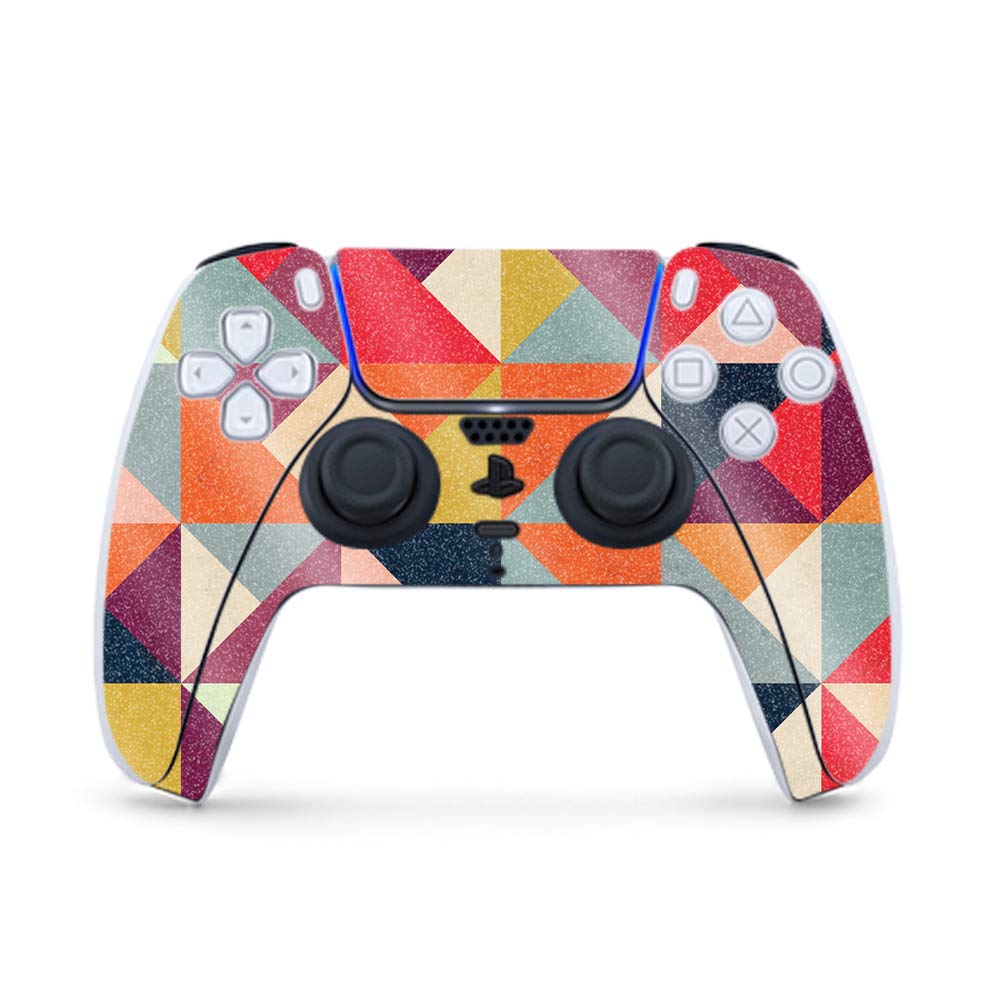 MightySkins Glossy Glitter Gaming Skin for PS5 / PlayStation 5 Controller - Bright and Happy | Durable High-Gloss Glitter Finish | Easy to Apply and Change Style | Made in The USA