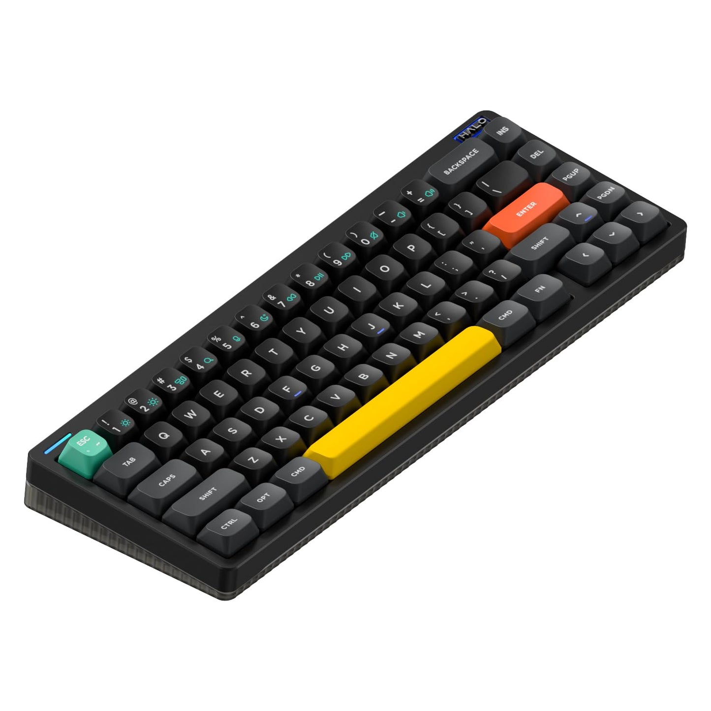 nuphy Halo65 V2 Wireless Mechanical Keyboard with PBT Keycaps 65% Hot Swappable Custom Gaming Keyboard Compatible with QMK/VIA RGB Backlit Gasket Structure BT5.0/USB-C/2.4GHz Black-Blush Switches