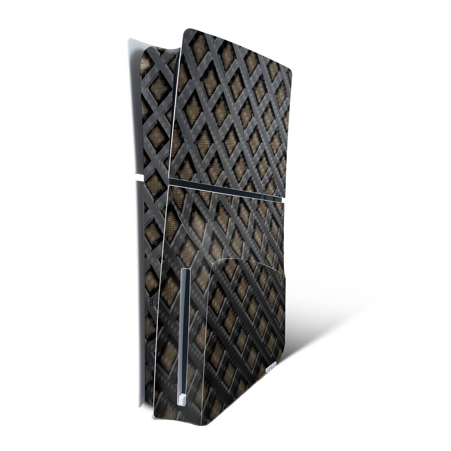 MightySkins Carbon Fiber Skin for PS5 PlayStation 5 Slim Disc Edition Console Only - Black Wall Protective Durable Textured Carbon Fiber Finish Easy to Apply Made in The USA