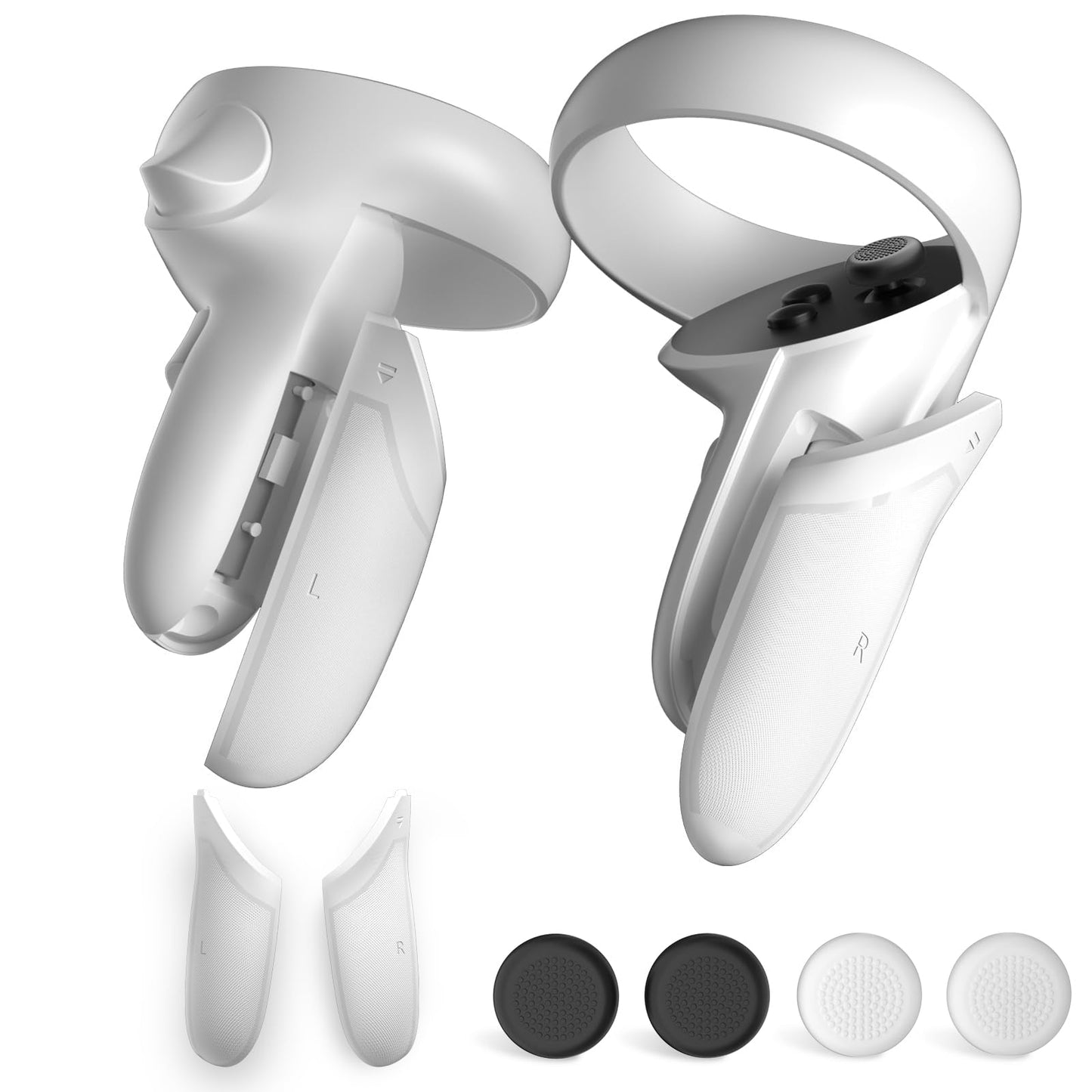 Battery Covers for Meta Quest 2 Controller DUXICEPIN Replacement Battery Covers kits Granular non-slip design Replacement Parts Accessories Compatible with Oculus Quest 2 Controller