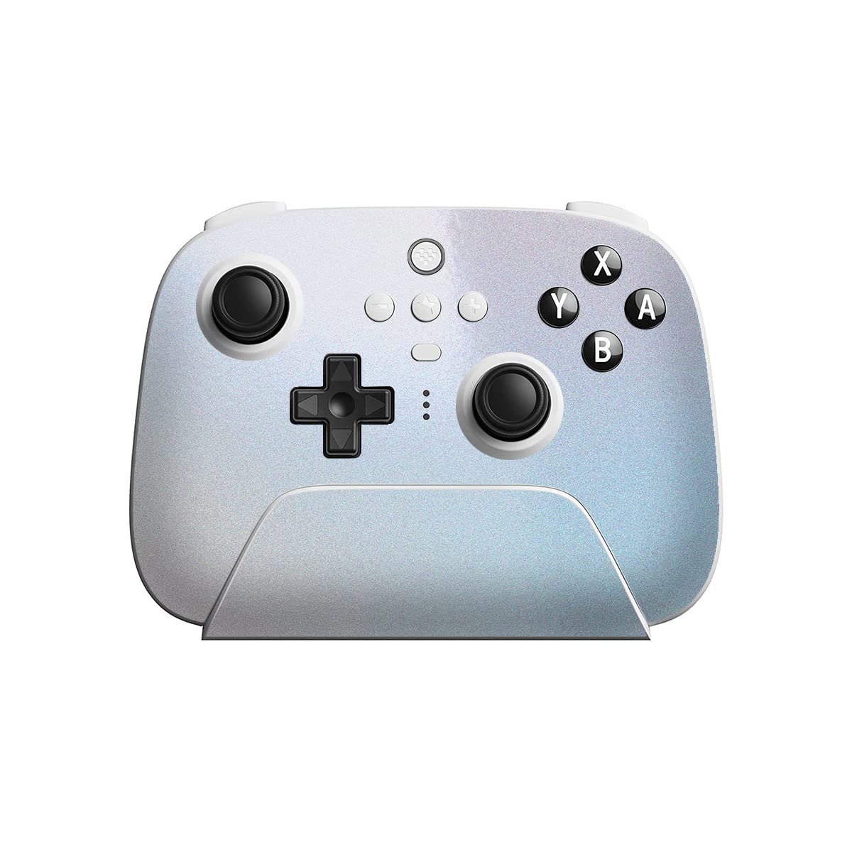 SopiGuard Sticker Skin for 8Bitdo Ultimate Wireless Controller Front and Buttons (Diamond White Rainbow)