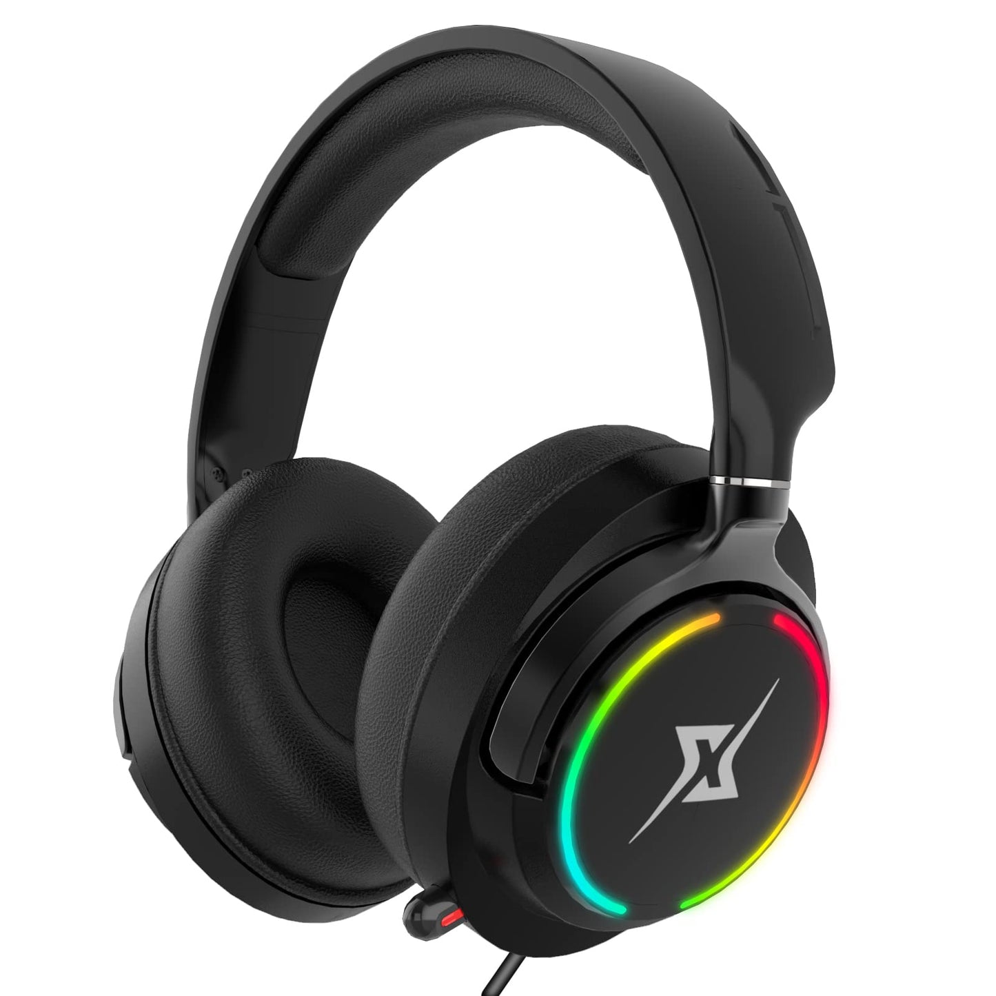 targeal Gaming Headset with Microphone for PC PS4 PS5 Switch Xbox One Xbox Series X|S - 3.5mm Jack Gamer Headphone with Noise Canceling Mic-907 Black