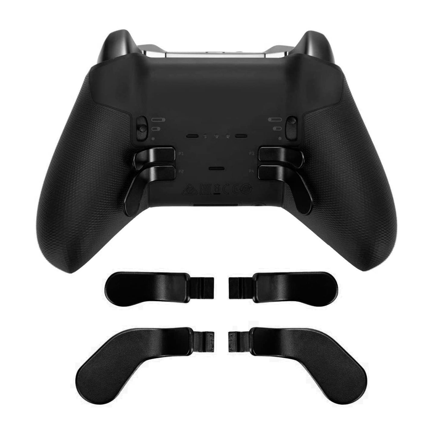 Cuifati Controller Paddles for One Elite Controller Series 2 Premium Stainless Steel Metal Material 4pcs Controller Paddles (Black)