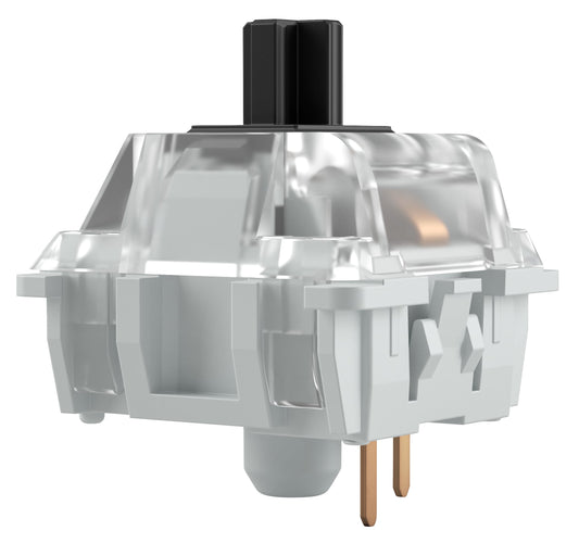 Glorious Gateron Black Mechanical Switches - 120 Pack, 60g Actuation Force, Linear, Ideal for Heavy Typing & Gaming