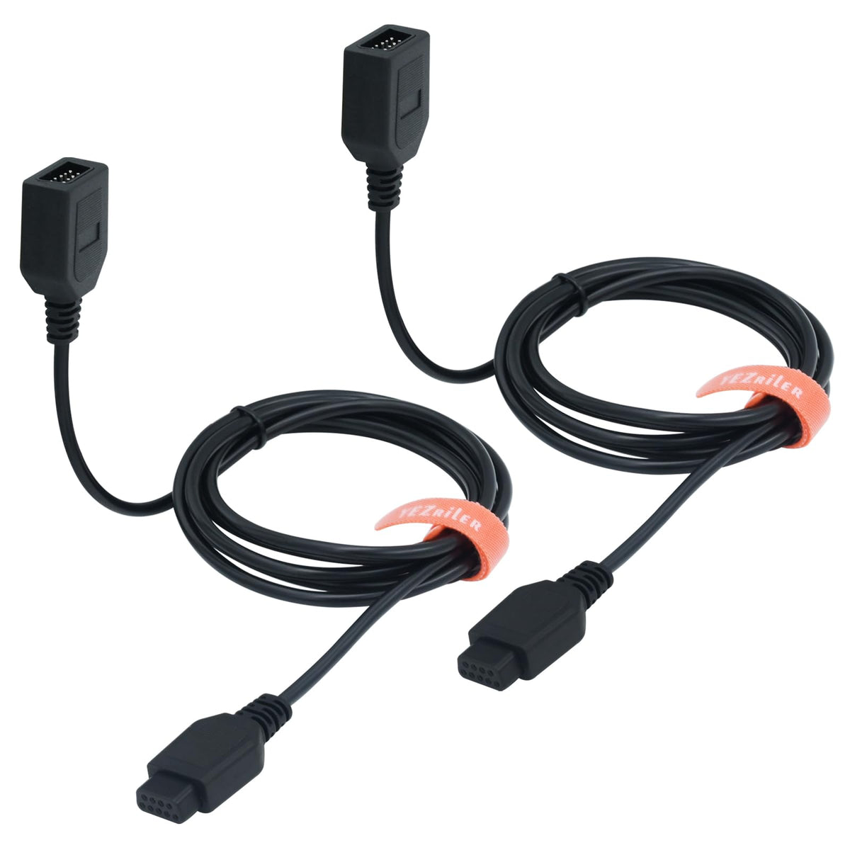 YEZriler 9 Pin Controller Extension Cable for Sega MD Classic Retro Game Consoles AV 620 HD 621 HD 821 Wired Video Game Controller Gamepad Extension Cable 5.97FT - 2 Pack