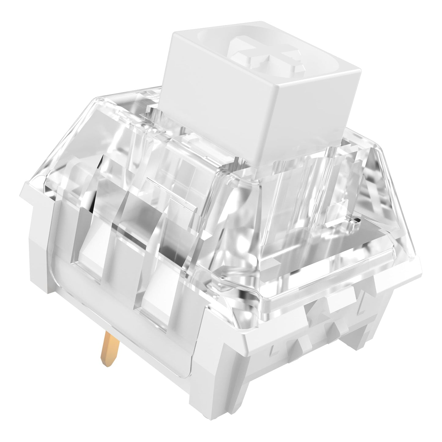 Kailh Box White Mechanical Keyboard Switches 3-Pin 45gf Clicky/Speed Typing/Gaming/Waterproof Switches(36Pcs Kailh Box White)