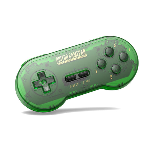 8Bitdo SN30 Wireless Gamepad - 2.4G for SNES/SFC, Jade Green Edition, Transparent Green Color