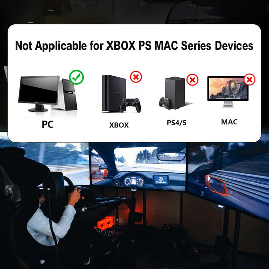 RASTP 64Bit USB Handbrake for SIM Racing - Compatible with Logitech G27 G25 G29 T500 T300 - Blue, No Clamp