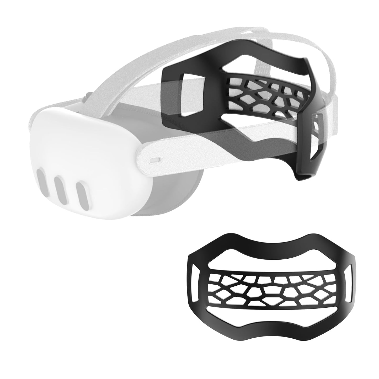APEXINNO VR Head Strap Pad for Quest 3S/Meta Quest 3/Oculus 2 Headset Accessories TPU fine design Strap Cushion for VR Headset Bracket for The Back of The Head Headstrap