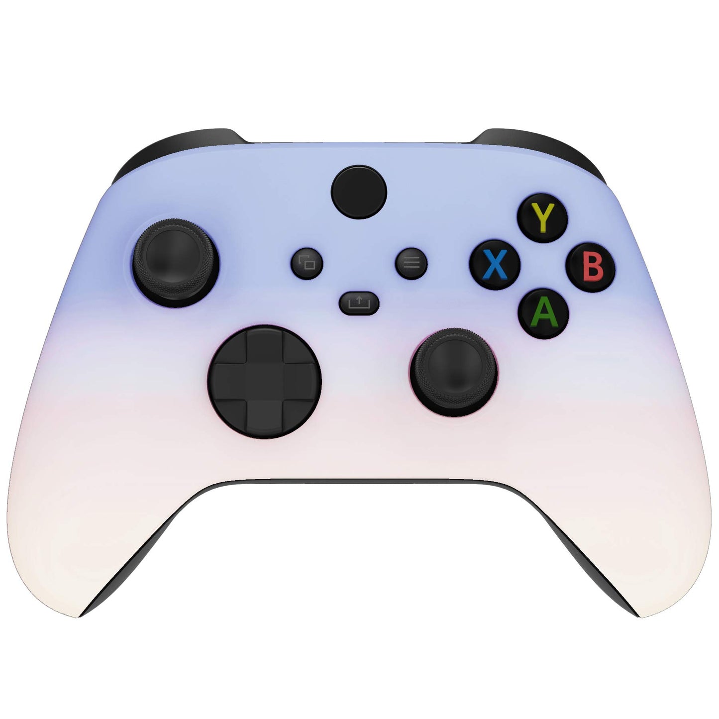 eXtremeRate Replacement Shell for Xbox Series X & S Controller - Personalized Upgrade - Gradient Pink Violet Custom Case Facepla