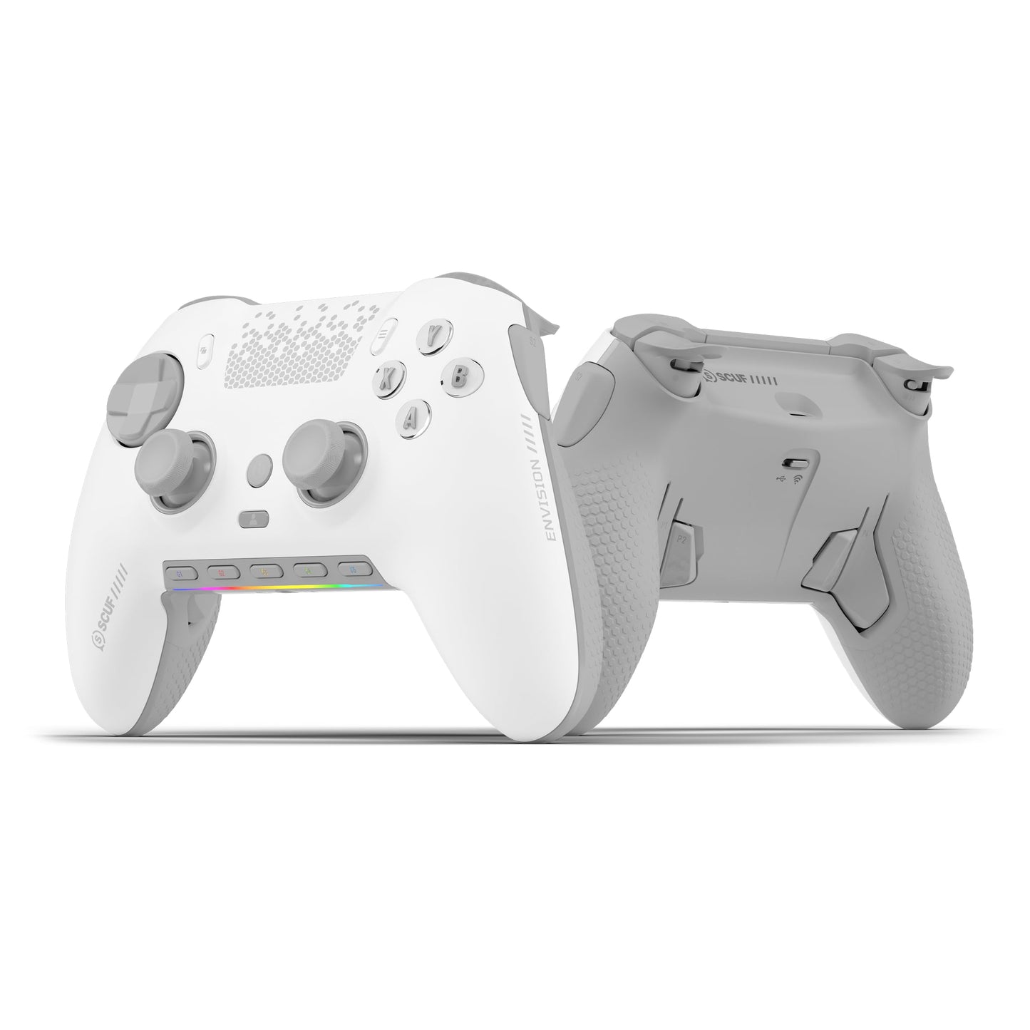 SCUF ENVISION PRO Wireless V2 (2025) PC Only Gaming Controller - Anti-Drift Thumbsticks - Five Remappable G-Keys - Remappable Back Paddles - Instant Triggers - White
