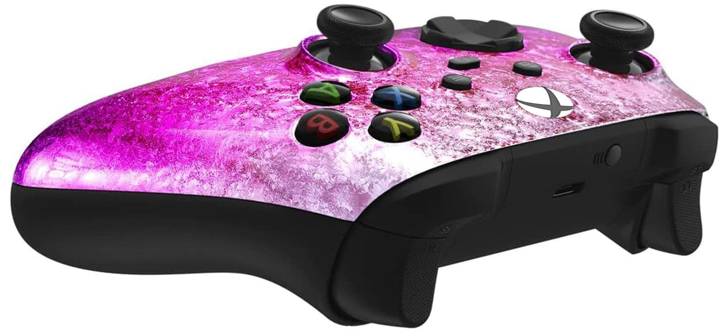 Custom Controllerzz Wireless Xbox Controller - Soft Touch Feel, X/S Icy Pink for Xbox Series X/S & One
