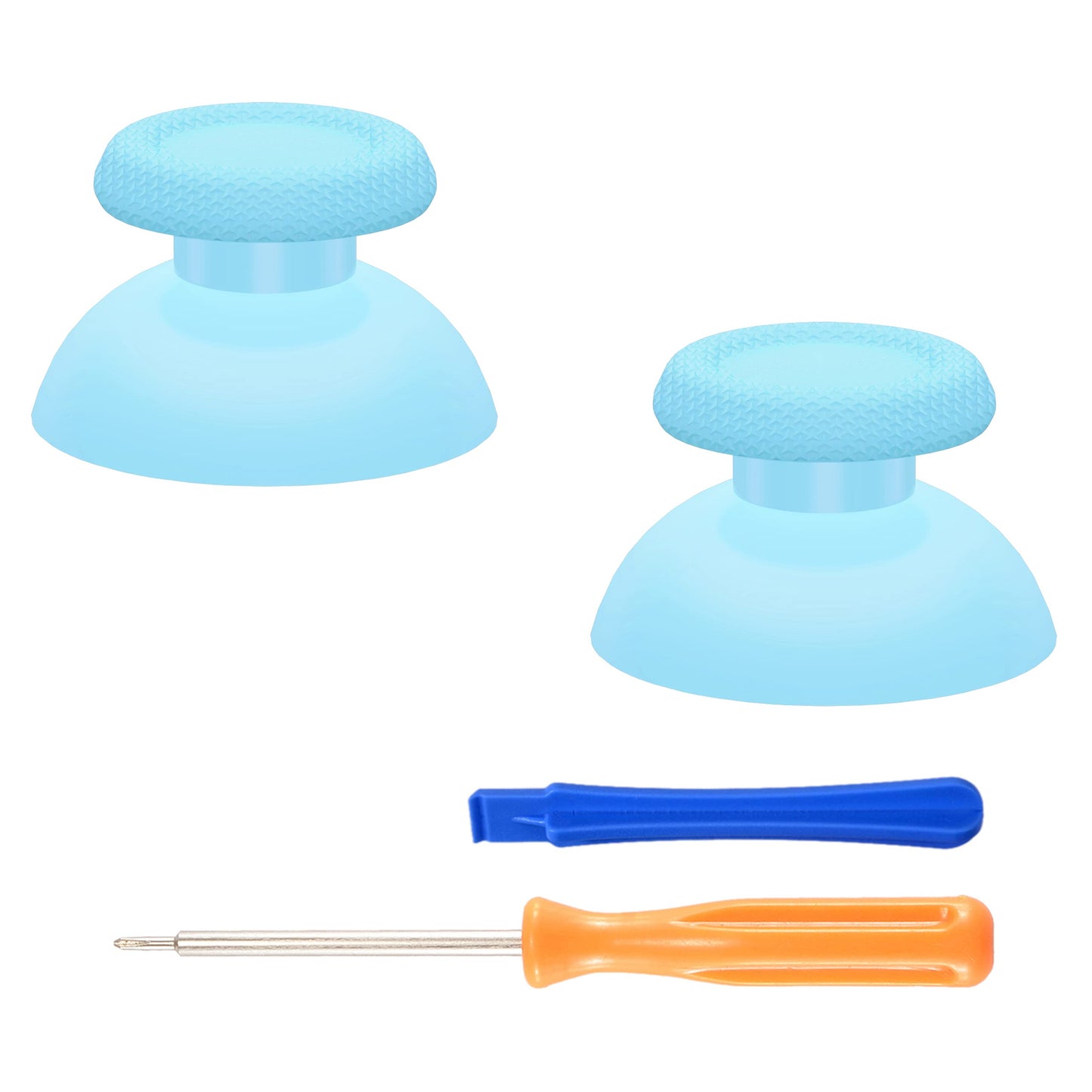 eXtremeRate Heaven Blue Replacement Thumbsticks for PS5 Controller Custom Analog Stick Joystick for PS4 Controller Universal