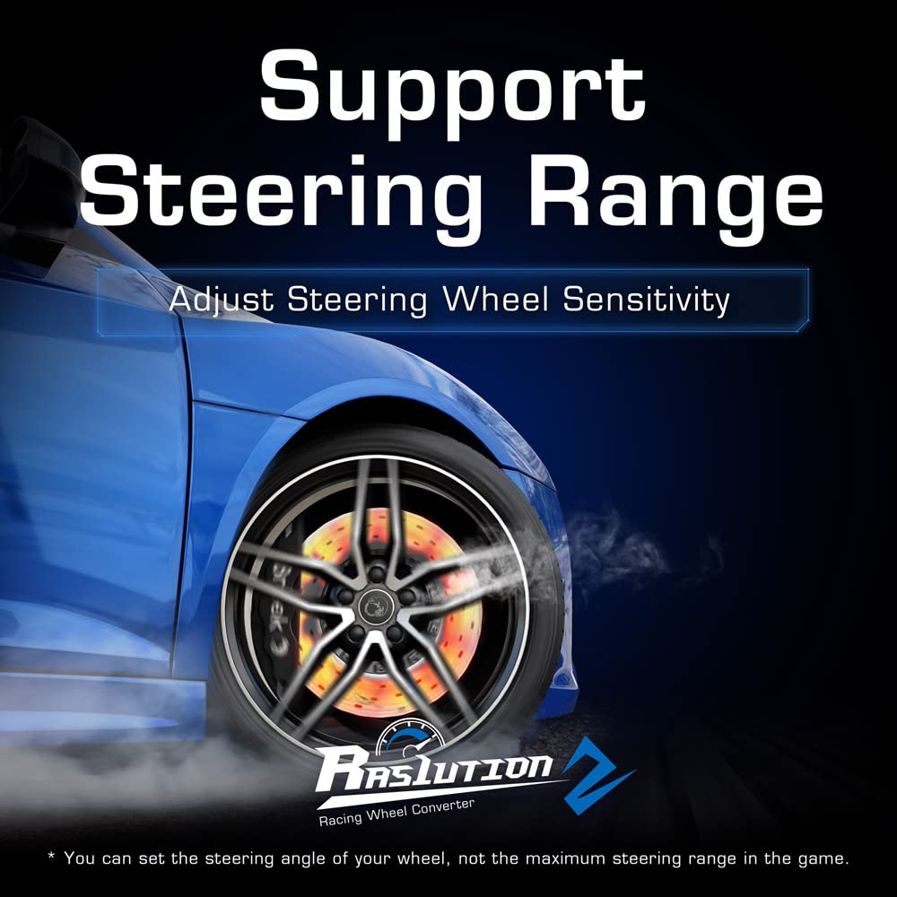 Brook Ras1ution 2 Racing Wheel Converter for PS5, Switch, Xbox Series X, Black