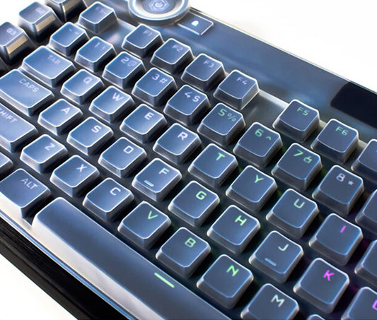 JuYuish Corsair K100 RGB Keyboard Skin Cover - Clear, Compatible with K100 Optical-Mechanical Keyboard