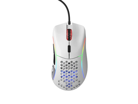 Glorious Model D Gaming Mouse - Glossy White - Renewed - High Precision, Lightweight Design