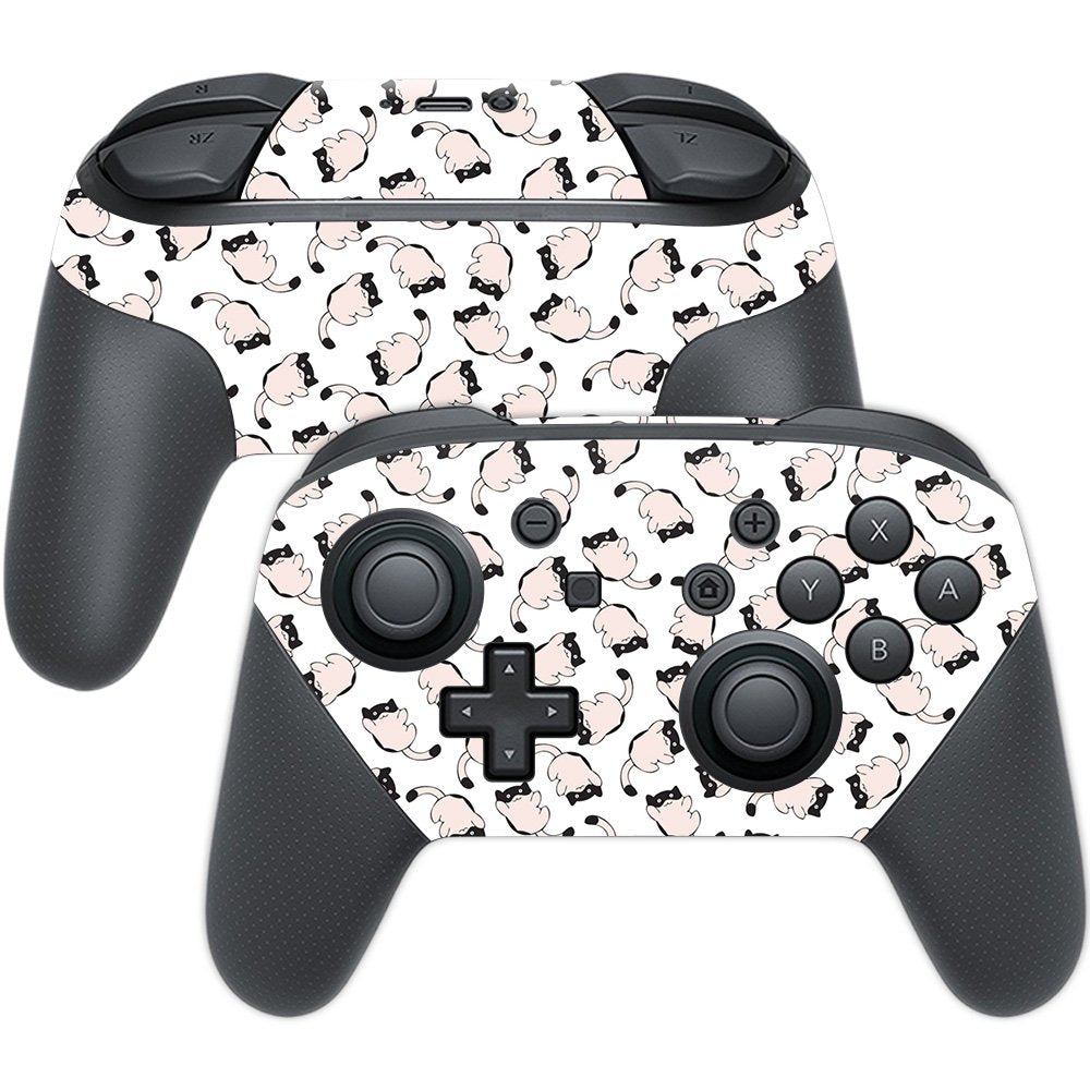 MightySkins Skin Compatible with Nintendo Switch Pro Controller - Raining Cats | Protective, Durable, and Unique Vinyl Decal wra