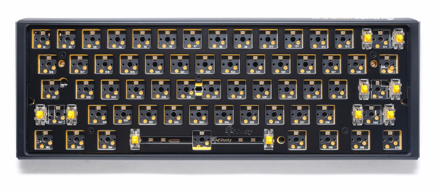 Ducky One 3 Mini Black Barebones 60% Hotswap RGB Mechanical Keyboard