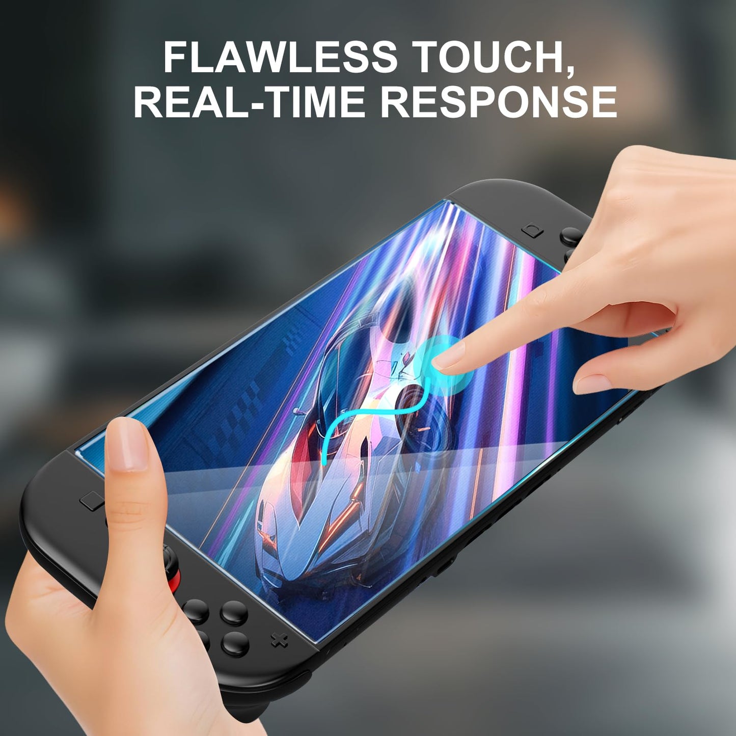 Hiway Tempered Glass Screen Protector for Nintendo Switch 2 - Auto-Alignment, Bubble Free, 9H Hardness, HD Clear, Transparent