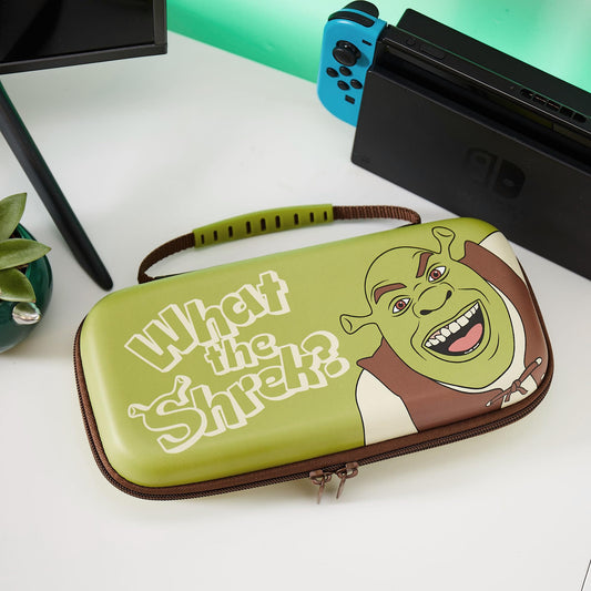 Numskull Shrek Hard Shell Travel Case for Nintendo Switch - Fits 10 Games & Accessories, One Size, NS4289