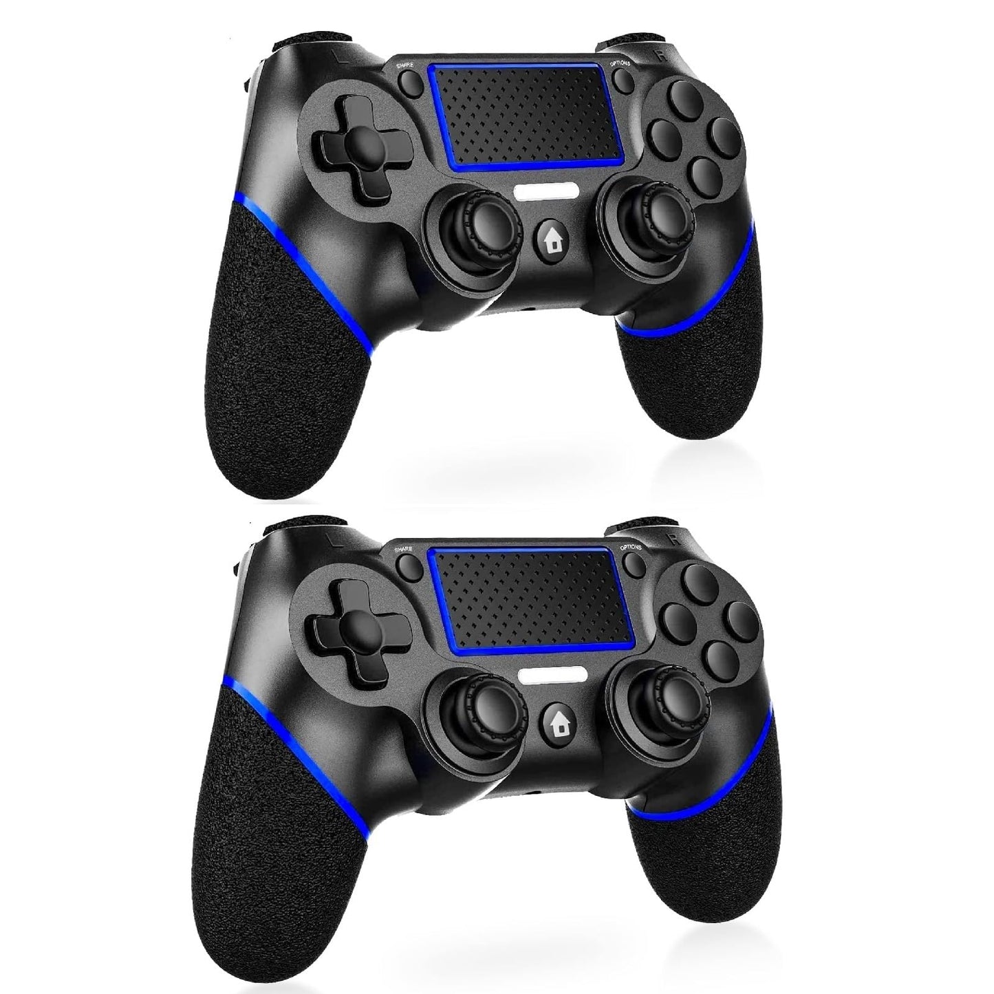 Lyyes PS4 Controller 2 Pack Wireless PS4 Controllers with Non-Slip Grip Motion Sensing Compatible for PS4 Console