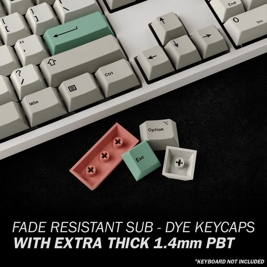HK Gaming Dye Sublimation PBT Keycap Set for Mechanical Keyboard - Color 9009