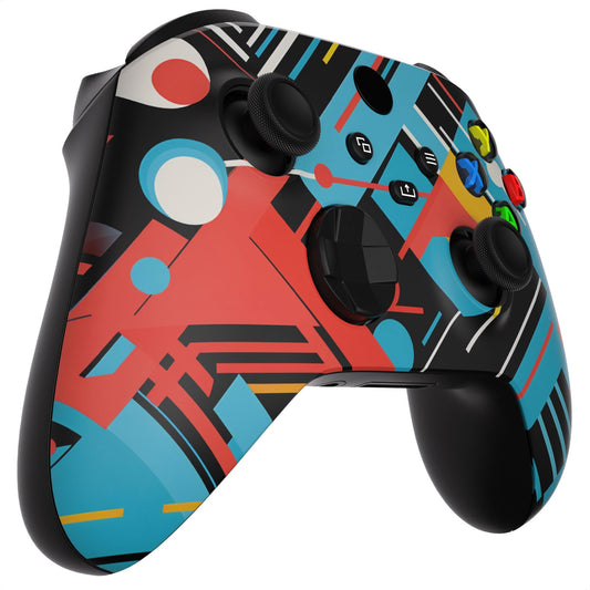 Custom Controllerzz Wireless Controller - Soft Touch Feel for Xbox Series X/S & One, X/S Abstract Fusion