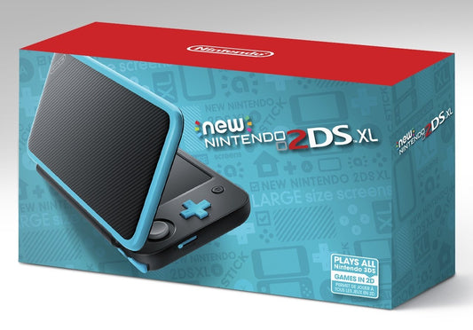 Nintendo New 2DS XL Handheld Console - Black + Turquoise, Model JANSOAAB