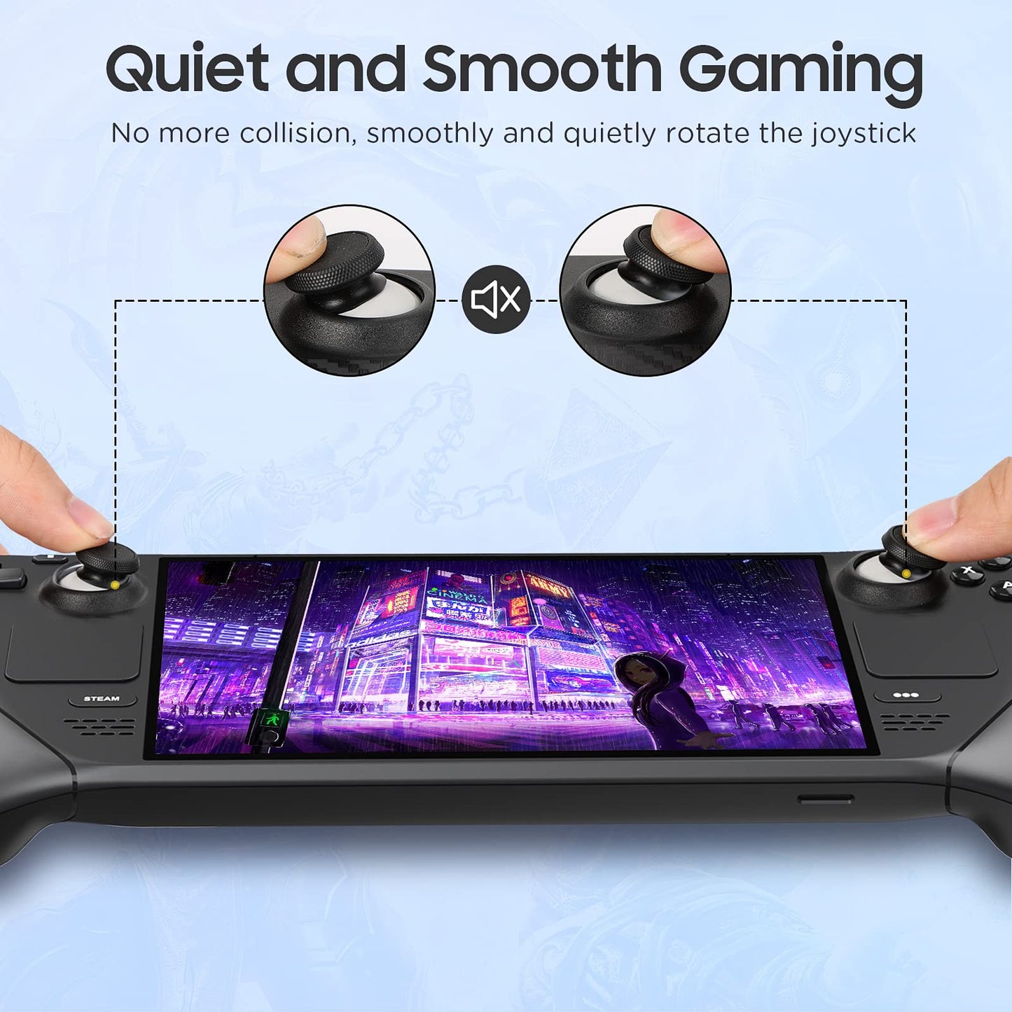 TiMOVO Joystick Protectors, 20 Pcs Silicone Rings for PS5/PS4/Xbox/Switch Pro, Black & White, Invisible Elastic Design