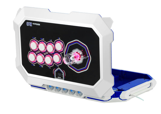 KBSure Arcade Joystick - White Blue Color, Ergonomic Design for Ultimate Gaming Experience