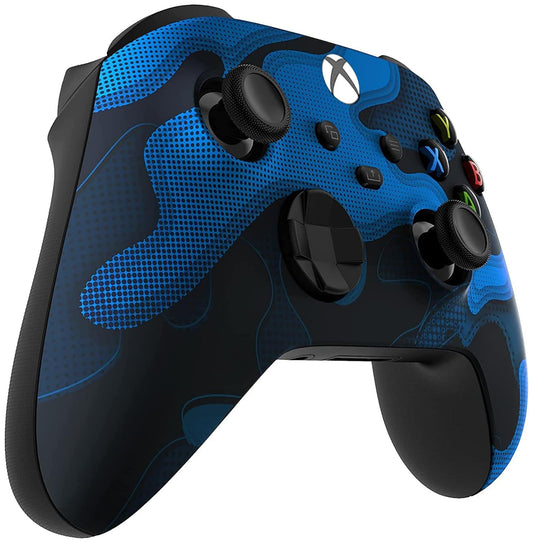 Custom Controllerzz Wireless Controller for Xbox Series X/S & One - Soft Touch - X/S Blue Camo