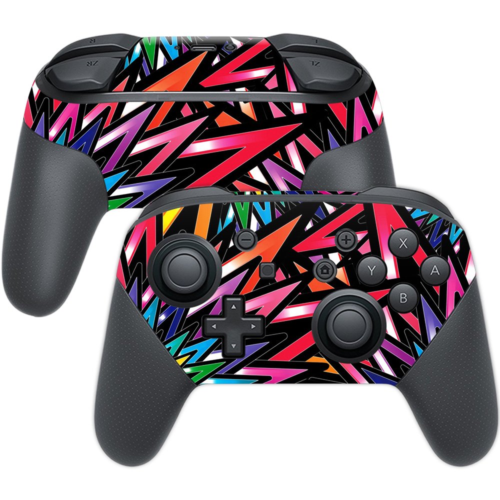 MightySkins Skin Compatible with Nintendo Switch Pro Controller - Color Bomb | Protective Durable and Unique Vinyl Decal wrap Cover | Easy to Apply Remove and Change Styles | Made in The USA