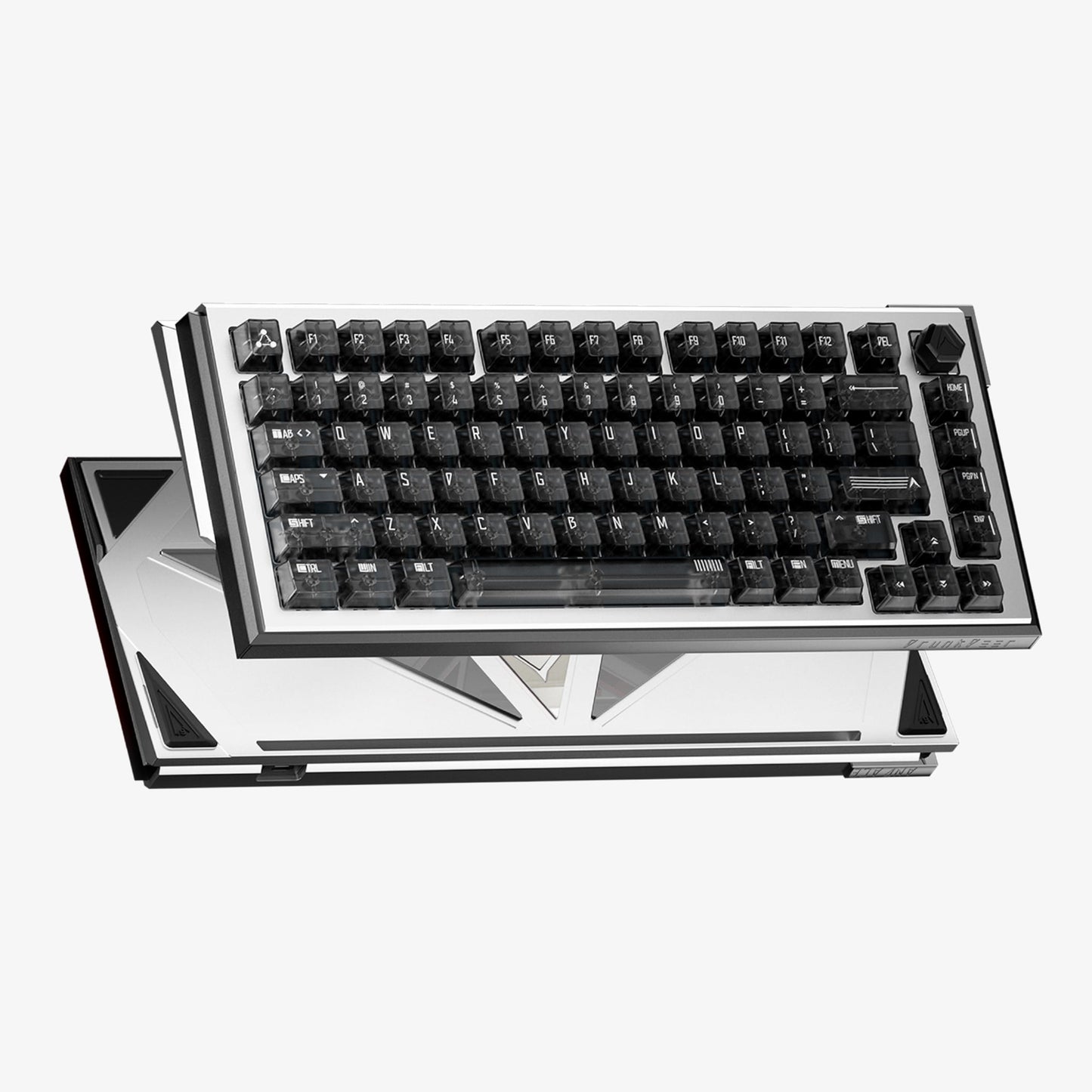 DrunkDeer A75 Ultra Rapid Activate HE Keyboard, Esports Gaming Keyboard, Magnetic Switch - Adjustable Actuation - 0.01mm, RT Plus, RT Match - 8K Hz,ANSI,75%, PC Keycaps,Black - Qian Switch