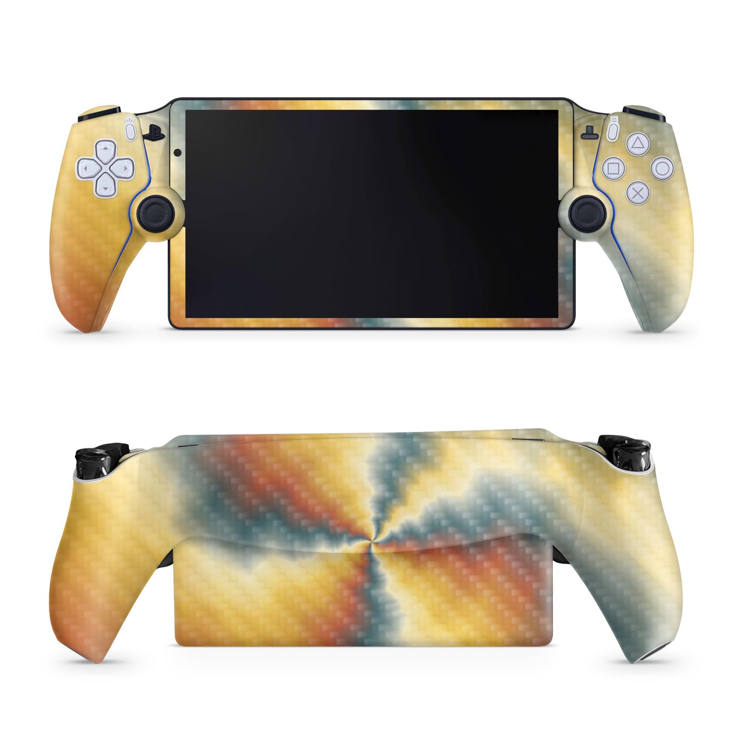 Carbon Fiber Gaming Skin Compatible with PS5 Portal Remote Player - Eye of The Storm - fine 3M Vinyl Protective Wrap Decal Cover - Easy to Apply | Crafted in The USA by MightySkins