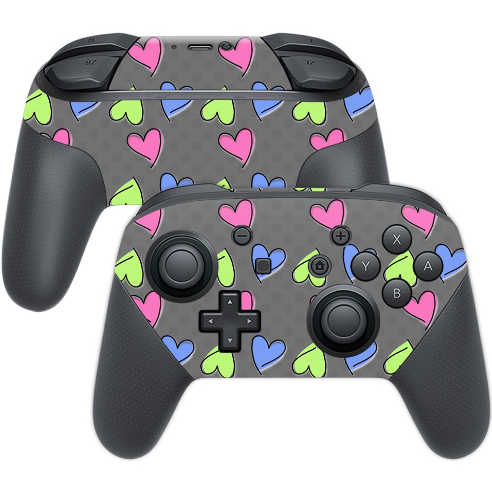 MightySkins Skin Compatible with Nintendo Switch Pro Controller - Girly | Protective, Durable, and Unique Vinyl Decal wrap Cover