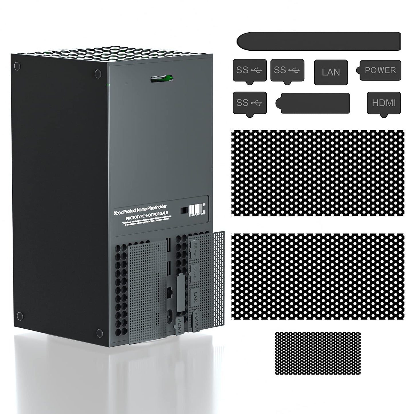 Xbox Series X Dust Cover (Black KIT)