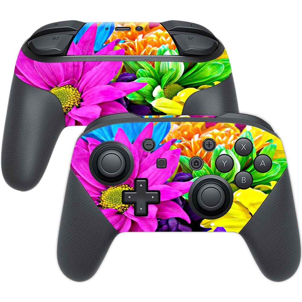 MightySkins Skin Compatible with Nintendo Switch Pro Controller - Color Swirls | Protective, Durable, and Unique Vinyl Decal wra