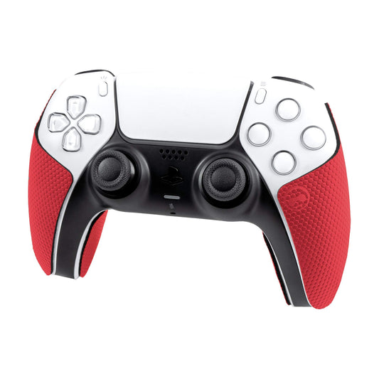 KontrolFreek Performance Grips for PS5 Controller - Inferno Red Color, Enhanced Grip and Comfort for Gamers