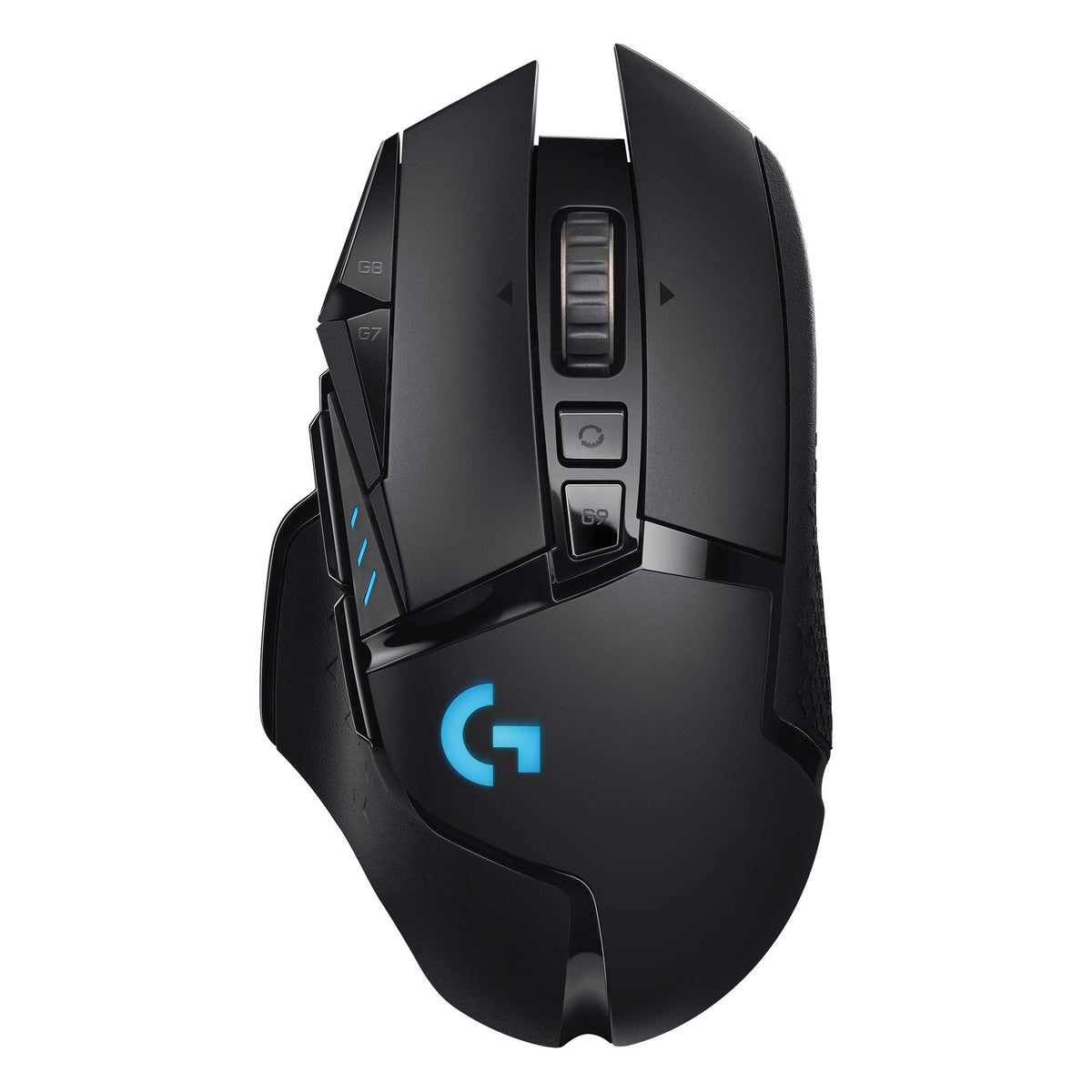Logitech G502 Lightspeed Wireless Gaming Mouse with Hero 25K Sensor, PowerPlay Compatible, Tunable Weights and Lightsync RGB - B