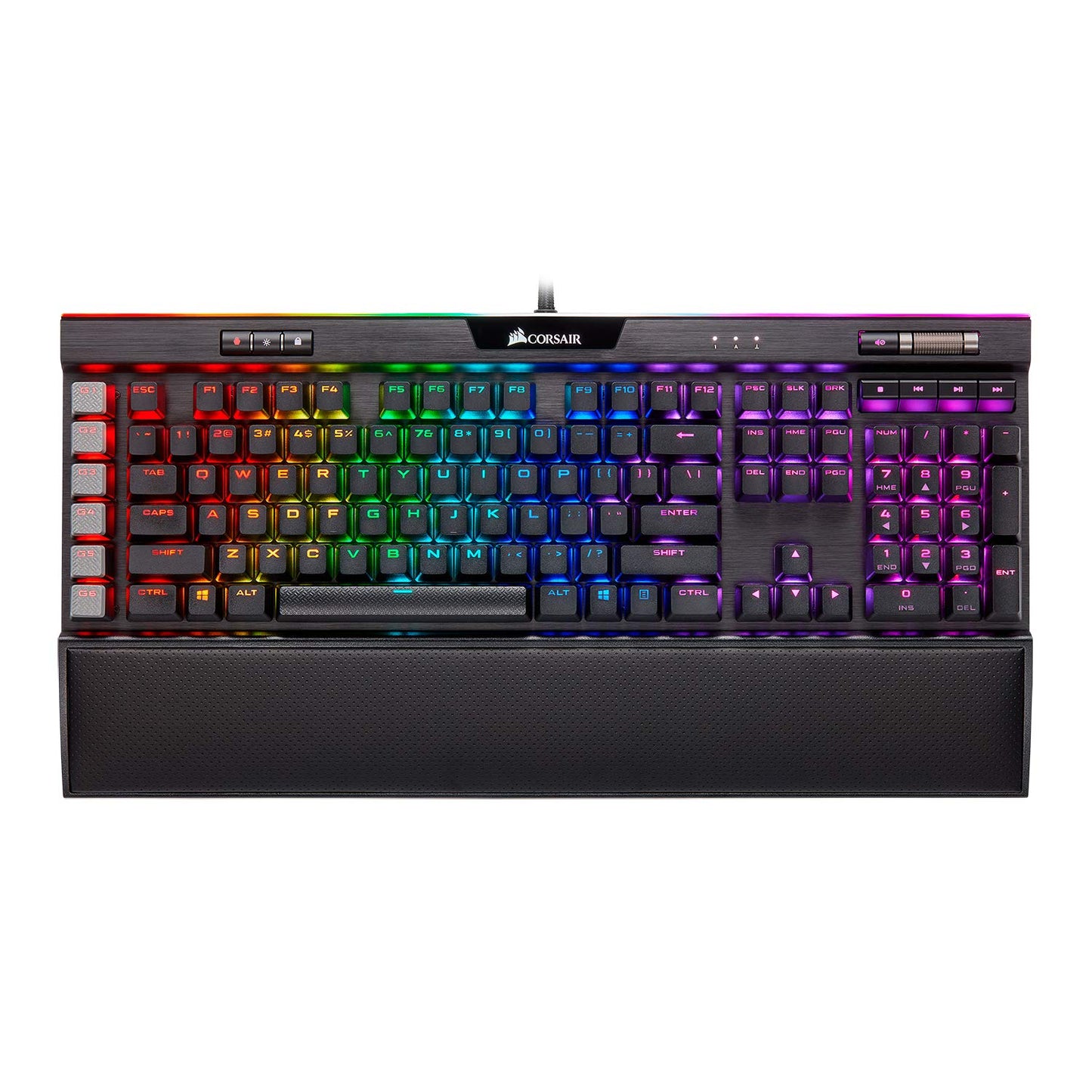 Corsair K95 RGB Platinum XT Mechanical USB Gaming Keyboard, Backlit RGB LED, Cherry MX RGB Brown, Black