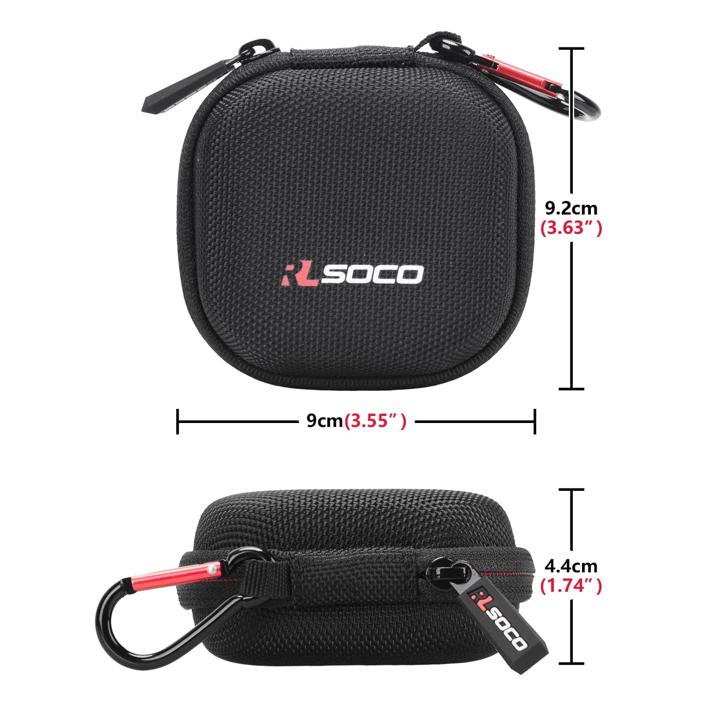 RLSOCO Carrying Case for Pokemon GO Plus - Black, Model RL-pokeplus1, Durable Protection for Gaming Accessories